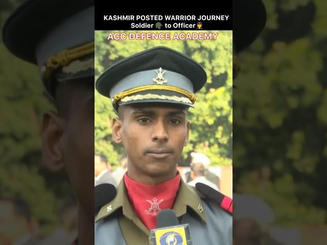 KASHMIR POSTED WARRIOR 🪖 STORY : SOLDIER TO OFFICER THROUGH ACC  IMA PASSING OUT