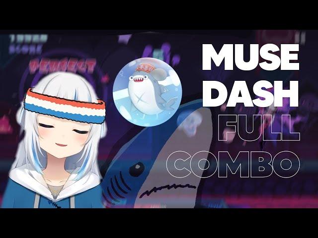 Gawr Gura FCs Bassline ft. Nanahira (MASTER) on Muse Dash [ENG SUB]