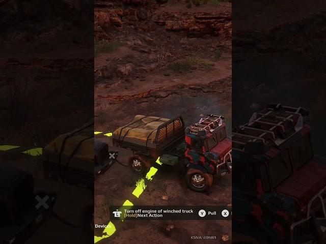 How to move two trucks through a gateway into a new map #expeditions #mudrunner #shorts