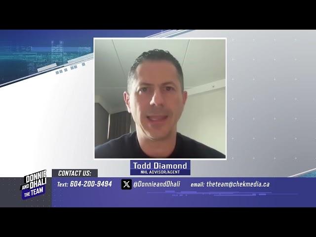 Todd Diamond on Tom Willander signing his entry level contract with the Canucks