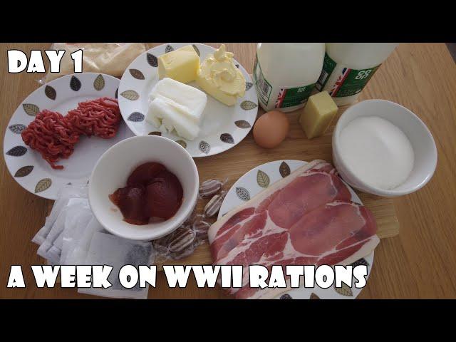 A Week On WWII Rations DAY 1