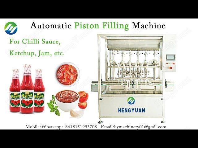 Ketchup Dispenser | Automatic Servo Motor Piston Dosing Filling Machine