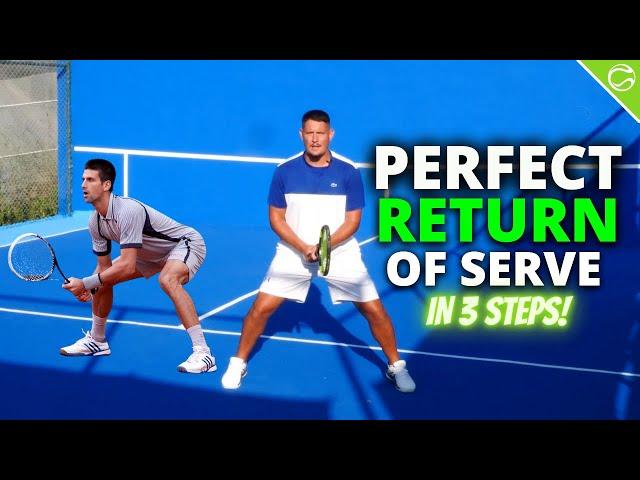 Perfect Return of Serve in 3 Steps - Perfect Tennis (Episode 4)