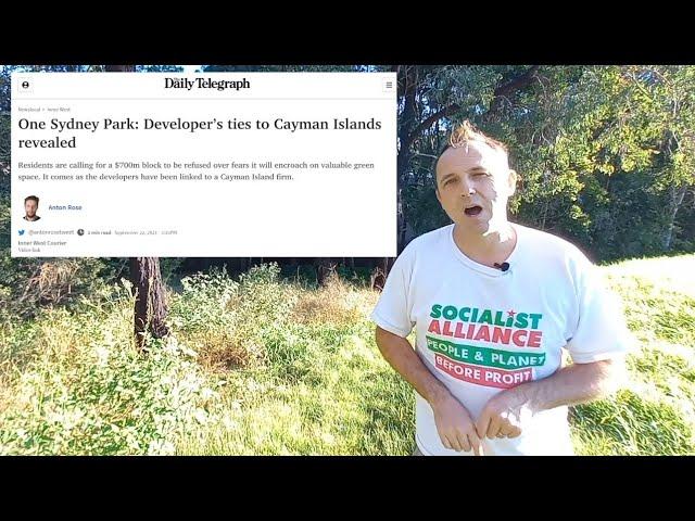 Socialist candidate: Save our parks from greedy developers!