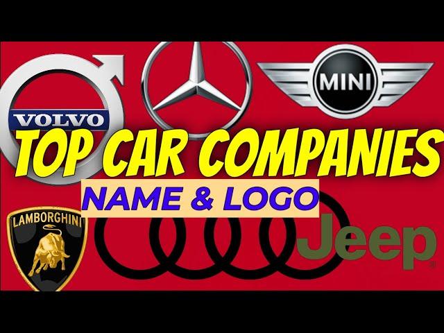 Top CAR brands NAME with LOGO | Drive on wheels