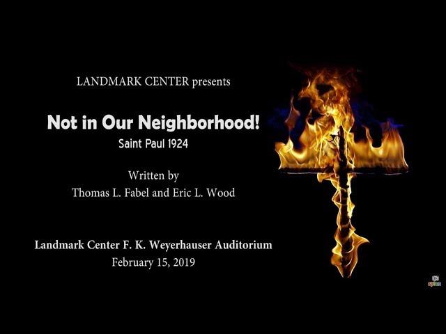 "Not In Our Neighborhood! - Saint Paul 1924"