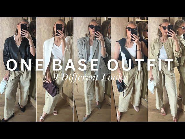 ONE BASE OUTFIT STYLED 9 DIFFERENT WAYS | WORKWEAR, CASUAL, HOLIDAY