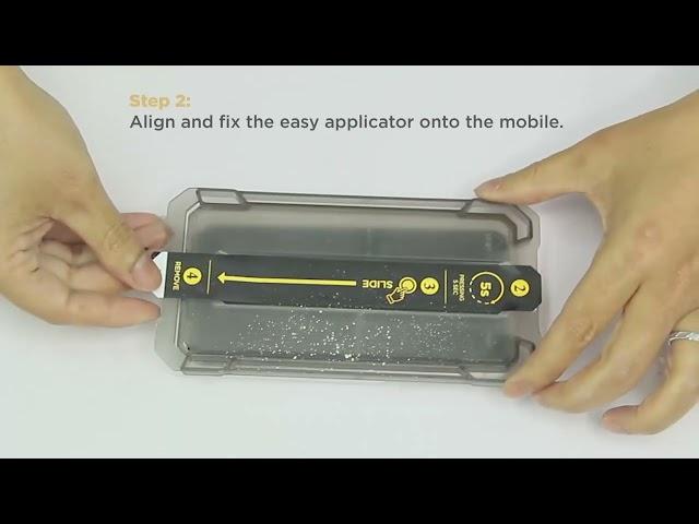 Mobile Origin - Galaxy Screen Guard installation guide (yellow line)