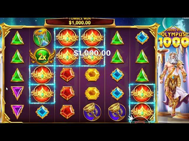 GATES OF OLYMPUS 1000 HIT CROWNS EPIC TUMBLE WIN SMALL  MULTIPLIER BONUS BUY ONLINE CASINO SLOT