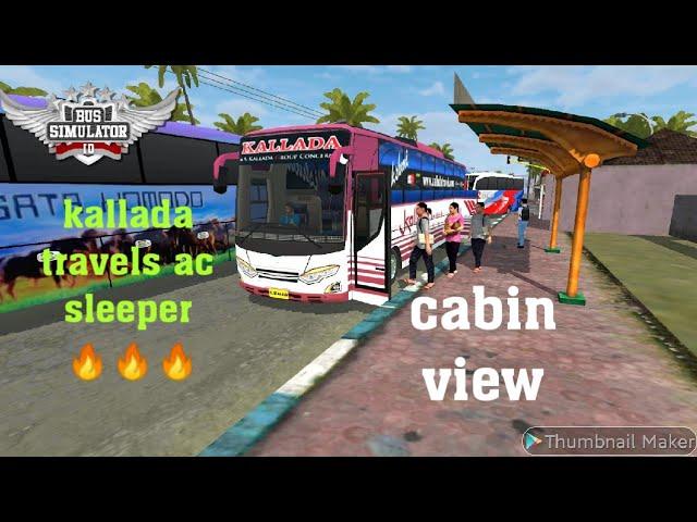 Kallada travels ac sleeper - cabin ride - different locations & views - bus simulater indonesia