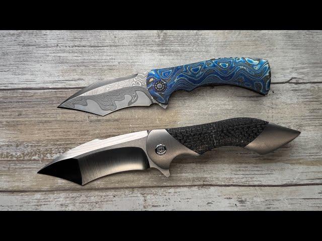 Frank Fischer Mini Fury VS Battle Custom Knives Comparison