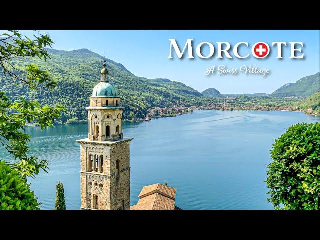 Morcote is the best Swiss village  Switzerland is amazing! 4K Walk