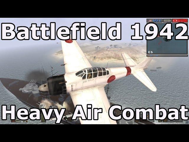 Battlefield 1942 Alpha 1 in Heavy Air Combat Over Midway Islands