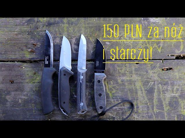 4 noże do 150 zł na początek przygody z bushcraftem *(opis)