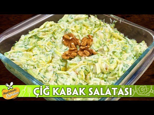 Yoğurtlu Çiğ Kabak Salatası Tarifi - En Lezzetli Kabak Tarifi | Mutfaktaki Öyküler