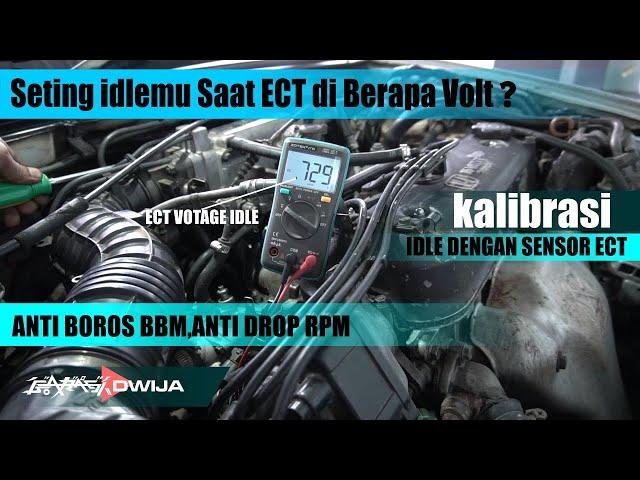 Seting Idle Sesuai Prosedure dengan Kalibrasi Sensor ECT Engine Coolant Temperature Garasi Dwija