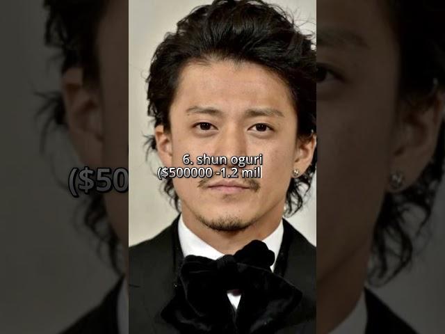 TOP 10 Highest paid japanese actors #shorts