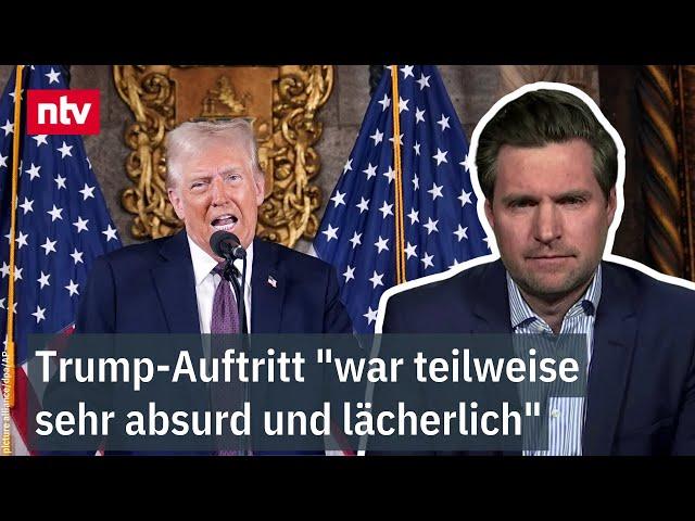 Fritz zu Forderungen und Taktik: Trump-Auftritt "war teilweise sehr absurd und lächerlich" | ntv