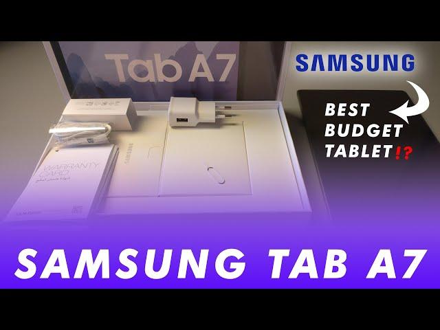 SAMSUNG TAB A7 UNBOXING - is it the best budget tablet? - #samsung #unboxing #taba7 #budget