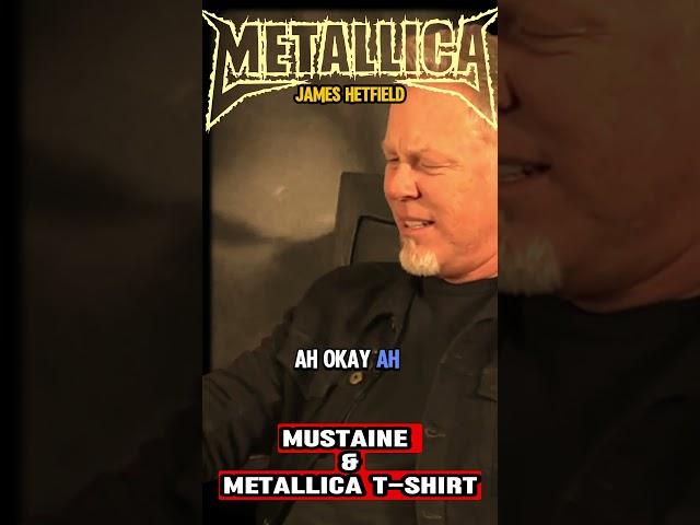 Mustaine is wearing a Metallica T-shirt. #metallica #davemustaine #hetfield #megadeth #reaction