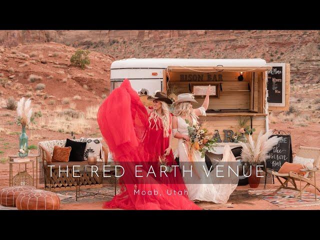 The Red Earth Venue in Moab, Utah. A styled photo shoot for the Bison Bar.