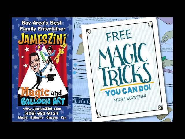 JAMESZINI's MAGIC LESSON 3: COME BACK COIN TRICK FROM JAMESZINI.COM