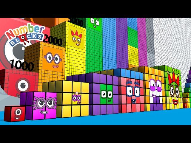 Numberblocks Step Squad 343 vs 20,000,000 - Count to 500,000,000 song | Learn to Count Big Numbers!