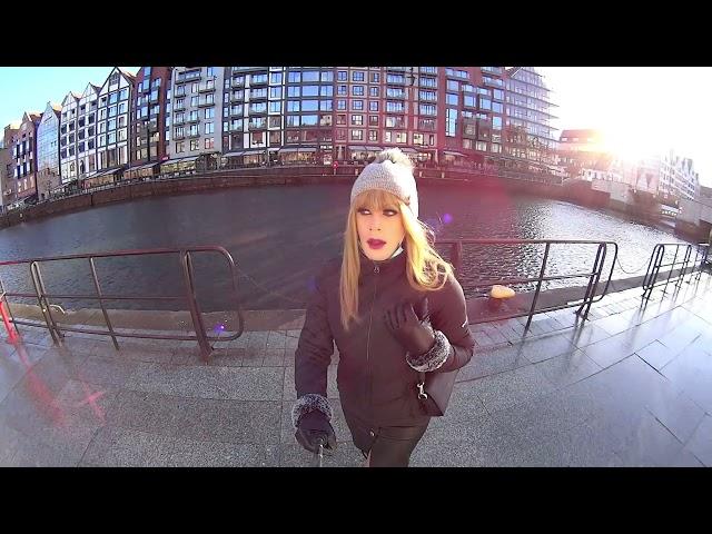 Walking through Gdansk city center dressed as a regular woman