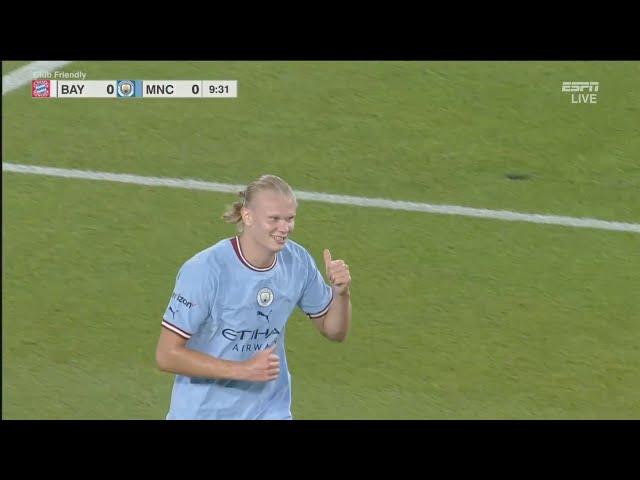 Erling Haaland Man City DEBUT vs Bayern 2022/23 