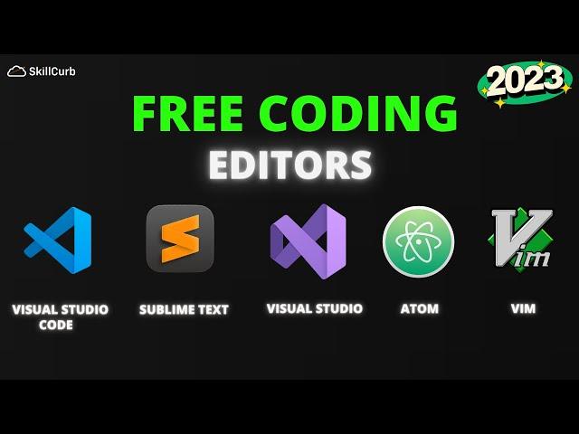 Free Top 5 Coding Editors for windows and mac users in 2023!!