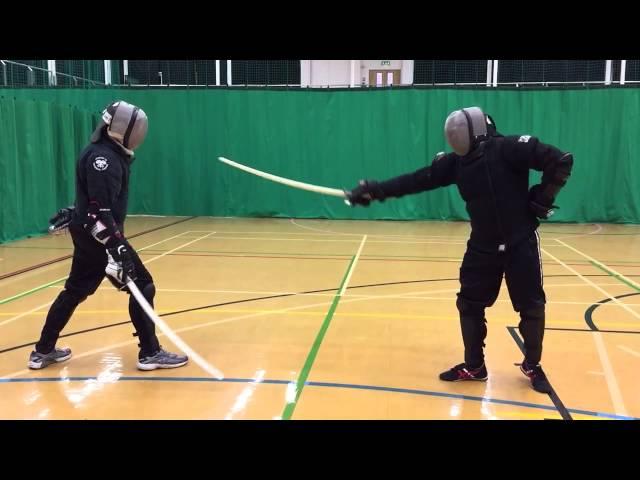 AHF Military sabre sparring - Malcolm vs Nick