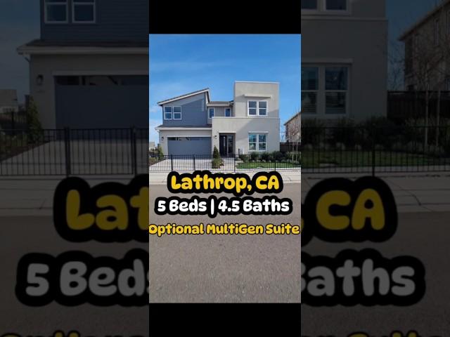 5 Beds | 4.5 Baths River Islands New Build Home Tour in  Lathrop, CA.  Optional Multi-Gen Suite.