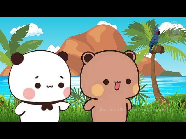 bubu dudu stuck on island - P1 | Goma Peach | Gomu Peachu Love Story | ep19