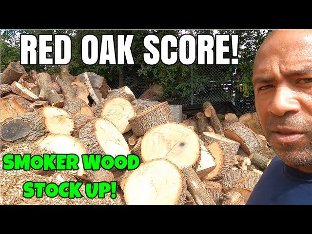 RED OAK SCORE AT THE TREE SERVICE #FIREWOOD