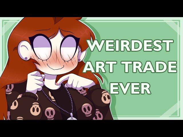 Weirdest Art Trade EVER! | STORYTIME + OC SPEEDPAINT