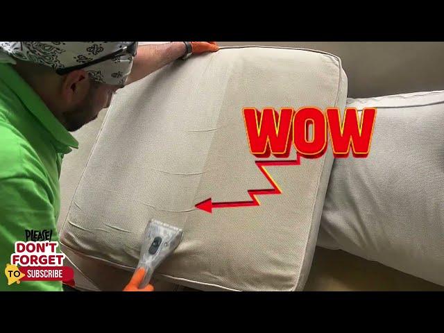 Very Dirty Couch Cleaning! Many Stains!