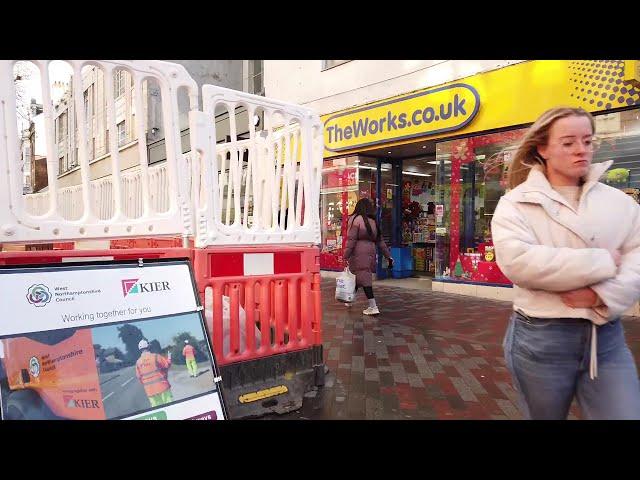 HD Short walk around Northampton  town centre UK (22.11.2024)