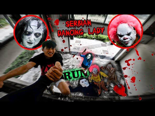 POV PARKOUR ESCAPE SERBIAN DANCING LADY ! (Crazy dancing girl) action story 3