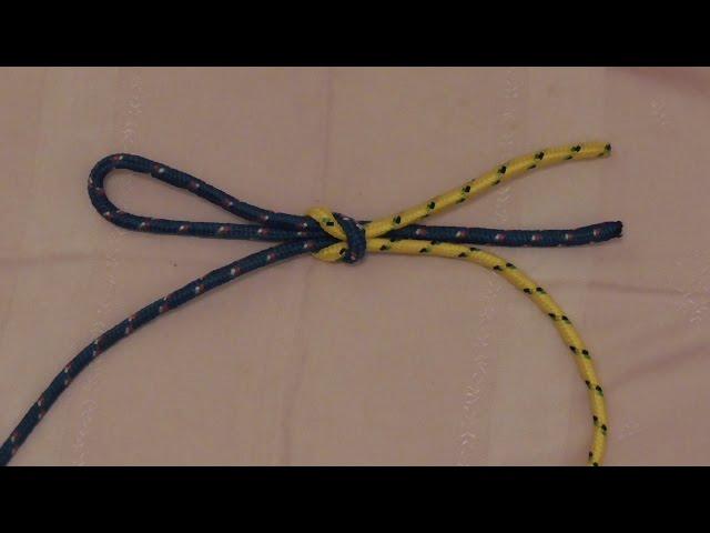 Learn How To Tie A Slipped Reef Knot