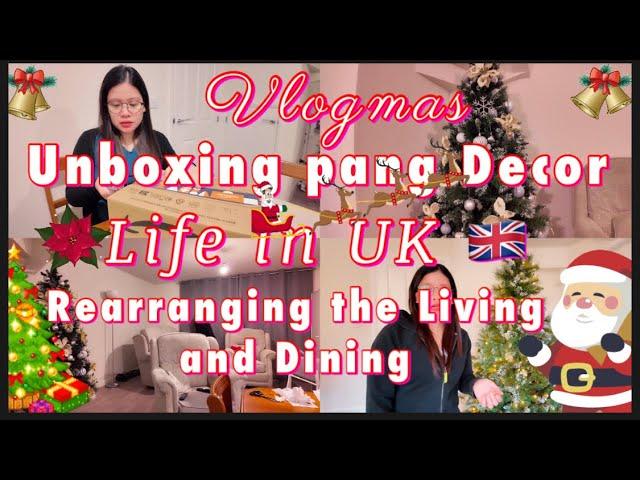 LIFE IN UK |  Vlogmas |UNBOXING FOR DECORATION| DAY IN MY LIFE VLOG BRITISH FILIPINA COUPLE