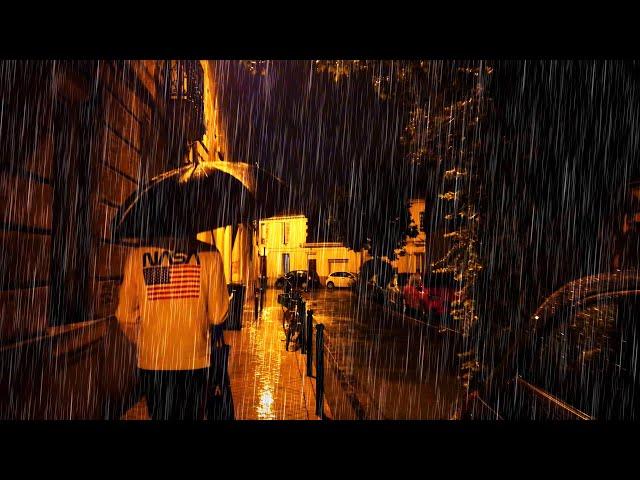 I prefer the rain walk at night and you? | ASMR Rain sounds for sleeping