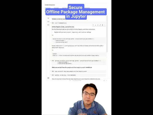 Secure Offline Package Management in Jupyter