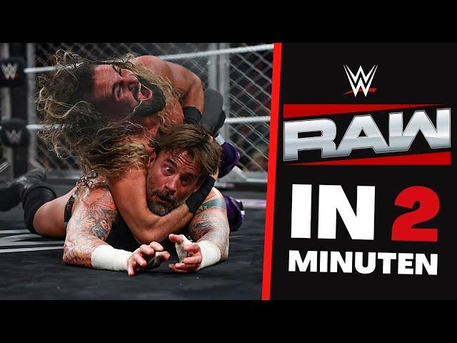 WWE RAW in 2 Minuten | Die RACHE im Käfig!  - WWE Highlights 10.03.2025