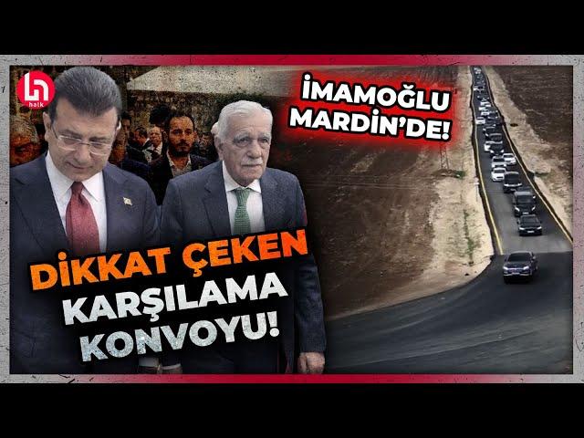 Ekrem İmamoğlu, Ahmet Türk'e destek için Mardin'de! İmamoğlu'nun karşılandığı konvoy dikkat çekti!