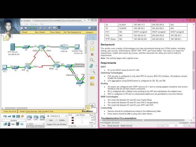 9.2.3.14 Packet Tracer - Troubleshooting Enterprise Networks 3