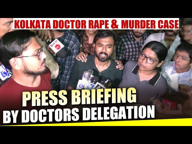 LIVE : Press Briefing by Doctors Delegation After Meeting CM Mamata | RG Kar Medical College|Kolkata