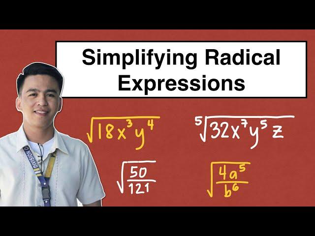 Simplifying Radical Expressions - Laws of Radicals