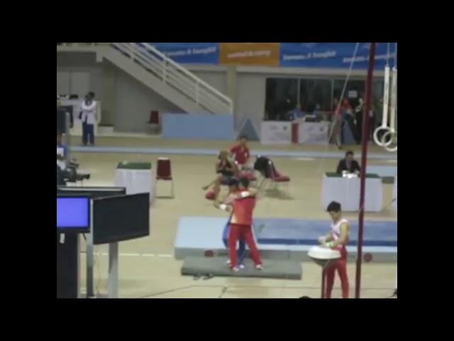 M TRY SAPUTRA (INA), "high bar" GOLD MEDAL SEAGAMES INDONESIA "palembang (2011)