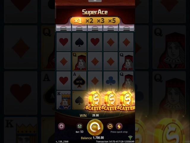 Slot Super Ace || Jili Super Ace Big win || Slot Gamin420 #superace #slot #casinogame #jackpot