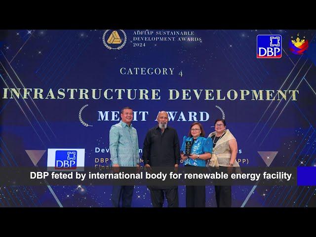 DBP feted by international body for renewable energy facility